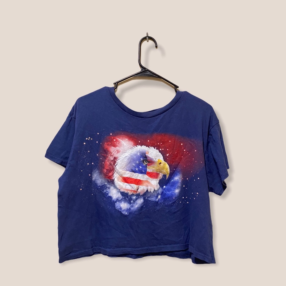 Throwback crop graphic tee